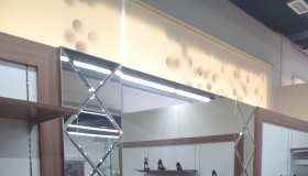 Зеркальная серебряная плитка Квадрат и Треугольник 250*250 мм с фацетом 10 мм (м-н Томские товары)