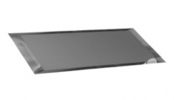 Прямоугольная зеркальная графитовая матовая плитка (240х120 мм) с фацетом 10 мм.
