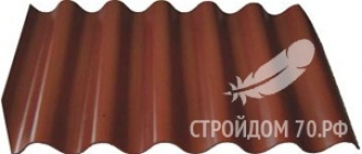 Волнаколор - шоколадный 1097 х 1250 х 6 мм