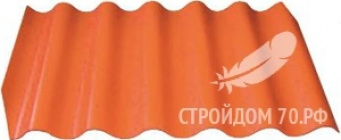 Волнаколор - оранжевый 1097 х 625 х 6 мм