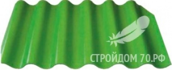 Волнаколор - зеленый 1097 х 625 х 6 мм