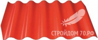 Волнаколор - красно-коричневый 1097 х 625 х 6 мм